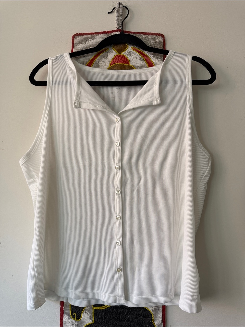 “A New Day” ribbed White Shirt